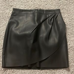 Express faux leather skirt